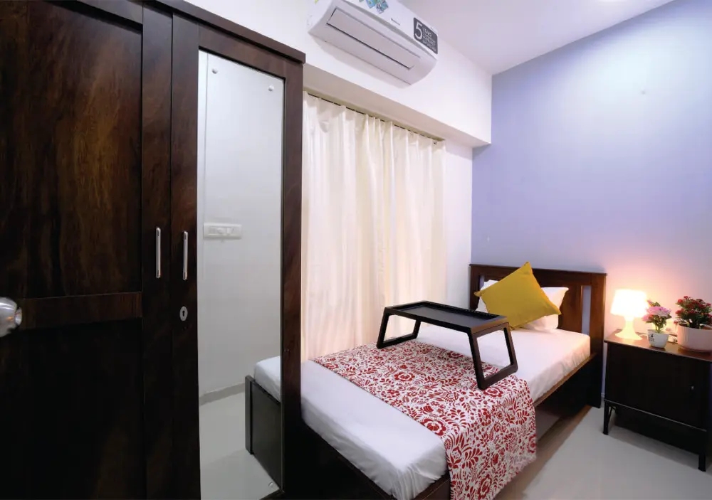 Furnished bedroom at Monisha